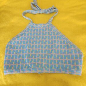 G29  Zara - soft n stretchy cute Halter Top - ties = perfect fit open back